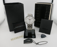 Vestal Roosevelt Stainless Steel Analog Quartz Watch - ROS3M003 - New Battery
