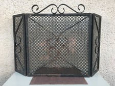 Grille de protection pour cheminée / Fer forgé / Cheminée / Accessoires