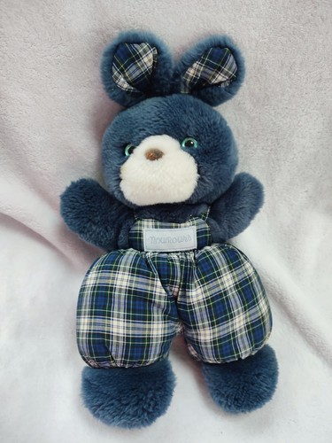 Doudou lapin bleu marine - lapin,