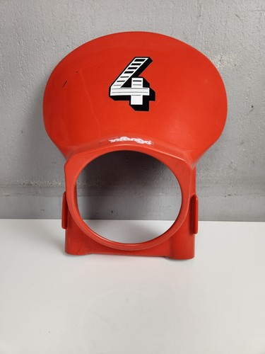 Plaque phare ronde rouge