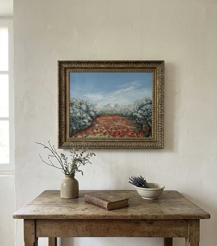 Tableau paysage provençale - paysage,