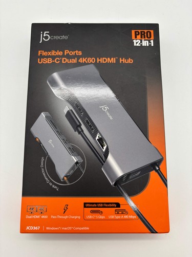 J5create usb dual - usb-c, 4k60