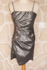 Robe de soirée grise avec