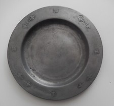 belle assiette en étain