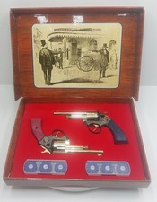 Vintage jouet ancien edison giocattoli coffret duel 2 revolver Susanna spécial