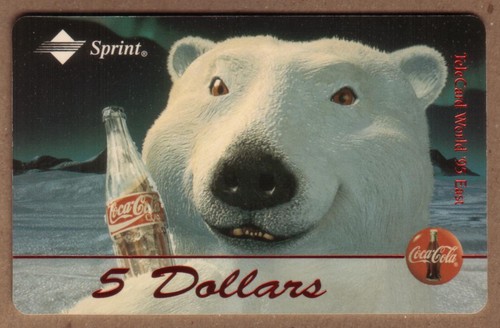 Coca cola telecard monde - coca-cola, '95