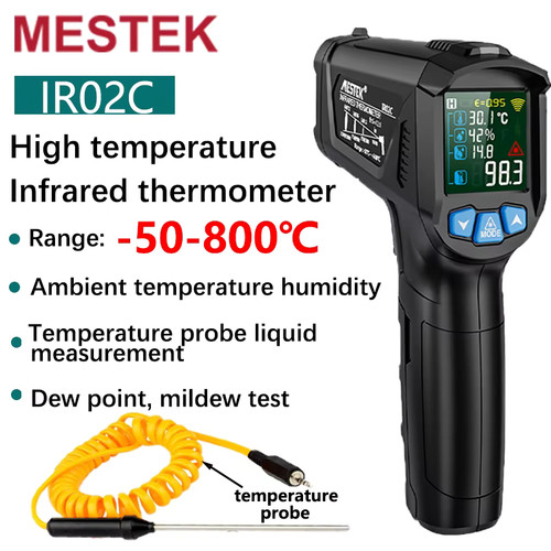 Thermomètre infrarouge mestek - thermomètre,