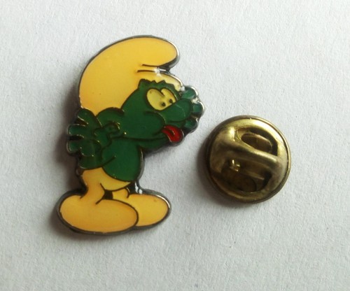 Pin schtroumpf langue peyo - pin's,