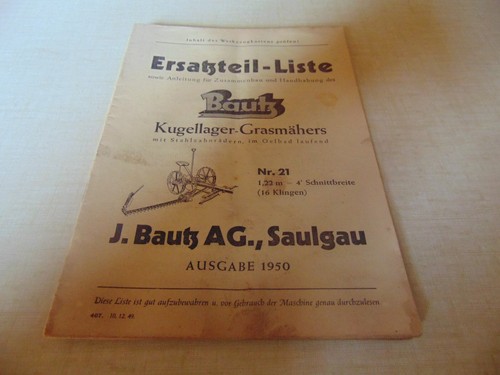 Ersatzteil liste faucheuse - ersatzteil-liste,