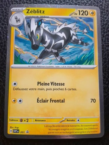 Carte pokémon zéblitz svp201 - pokémon,