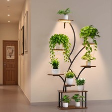 VEVOR Support Étagère Porte Plante Intérieur 8 Niveaux Lampe Croissance 157,5 cm