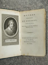GRESSET. OEUVRES CHOISIES