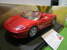 Ferrari 360 Spider red convertible seats 1/18 HOT WHEELS 57310 car
