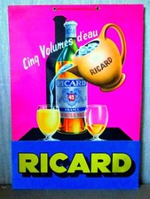 rare RICARD ADVERTISING CARDBOARD Pastis alcohol aperitif advertising advertising advertising POS c1950