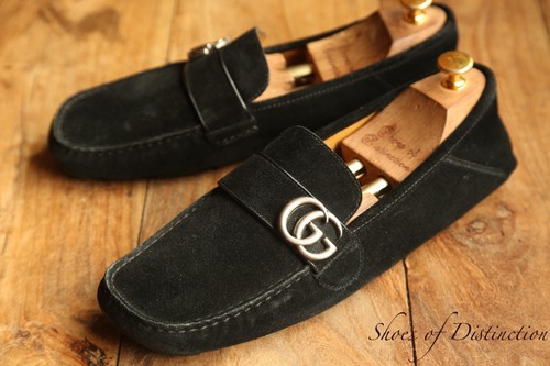Mocassins gucci noir daim - mocassins,