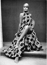 VINTAGE 1960'S FASHION DRESS EVENING PHOTO 