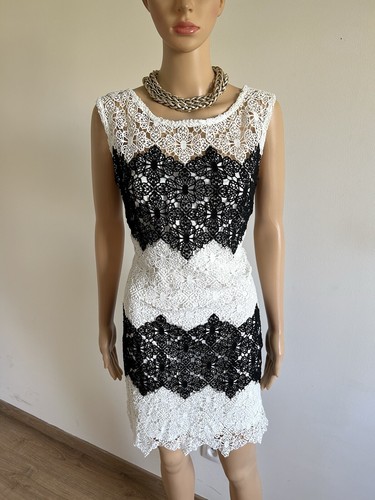 Robe blanche noire en - robe,