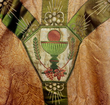 Spectacular Vintage Gold Chasuble – Liturgical Vestment