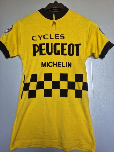 Vtg maillot jaune cycliste - maillot,