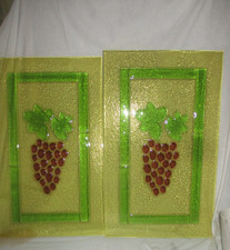 2 GRANDES  plaques en verre