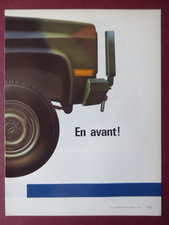 11/1986 PUB 3 PAGES GENERAL MOTORS US ARMY CUCV CHEVROLET FRENCH AD