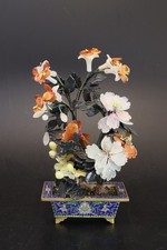 Jardinière pot émaux bronze