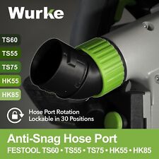 No Snag Hose Port with Fixable Positions  Festool TS55 TS60 TS75 HK55 Track Saw