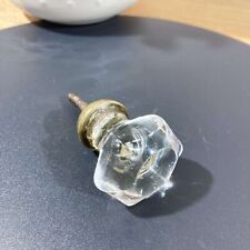 Vintage Art Deco Cut Glass Furniture Knob 1920
