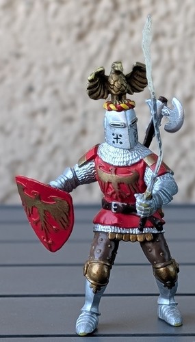 Figurine chevalier avec - figurine,