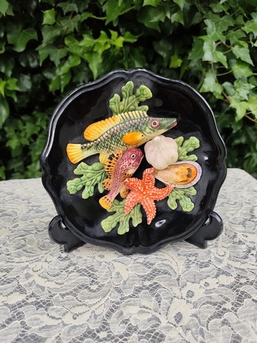 Assiette décorative barbotine - assiette,