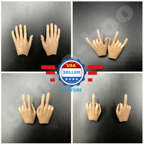 Scale flexible hands for - 1/6,