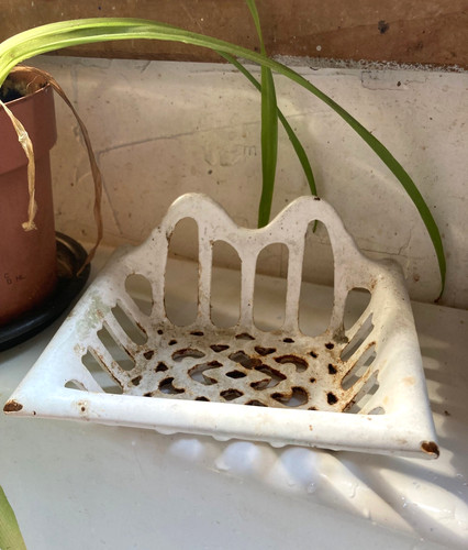 Ancien porte savon fonte - ancien,