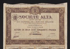 Société  ALTA (A)