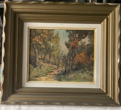 Tableau ancien paysage - ancien, –