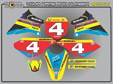suzuki drz125 autocollants graphiques autocollants stratifiés motocross mx 125 01-07