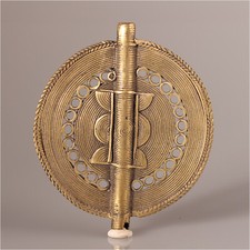 13432 Perles En Bronze Akan Pendentif Par Procédé De Cire Perdue Ashanti.