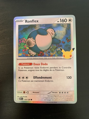 Carte pokémon holo ronflex - carte,