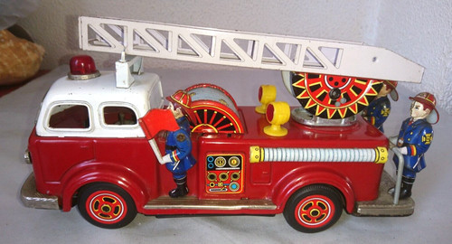 Ancien jouet mecanique tole - mecanique,