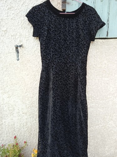 Sublime robe noire printemps - robe,