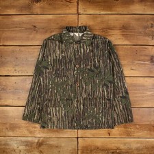 Vintage Bob Allen Outdoor Jacket S Real Tree Hunting Rip Stop Camouflage Green