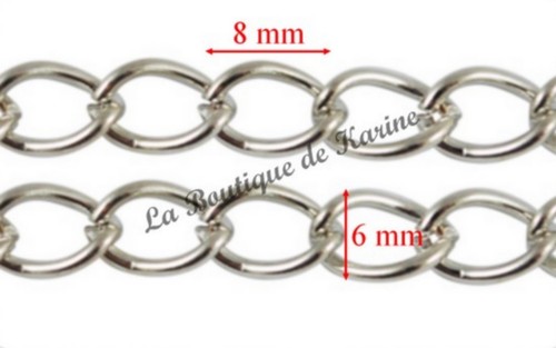 Chaine metal argente - chaine,