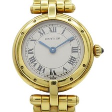 Cartier Panthere Vendome Watch White Dial 18k Yellow Gold W25024B9