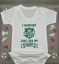 Celtic FC Personalised Novelty Baby Football Vest BabyGrow Bodysuit FREE P&P