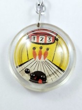 KEYCHAIN - STONE CLOTHING - BALL SET BOWLING ALLEY - Vintage Fashion -