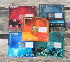 LOT DE 5 MINI DISC COLOR  SONY