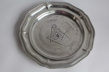 1968 Pewter Freemason Plate (61638)