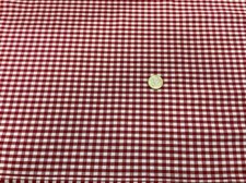Tissu Vichy petit carreaux rouge et blanc