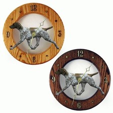 Horloge En Bois Pour Chien D'Arrêt Allemand À Poil Court