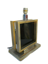 Lampe moderniste metal chrome