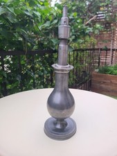 Lampe ancienne en étain, à